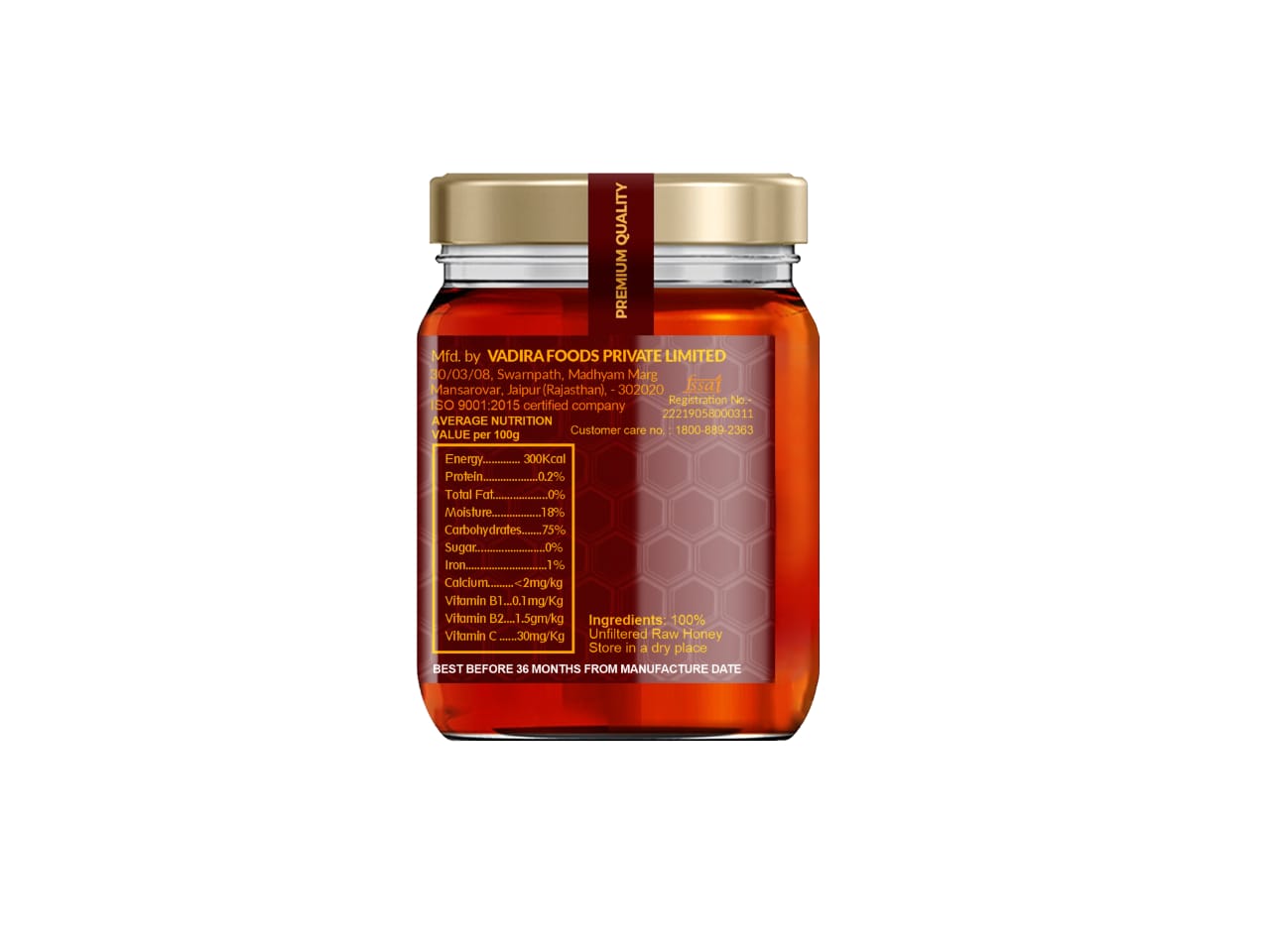 Vadira Raw Indian Mountain Honey